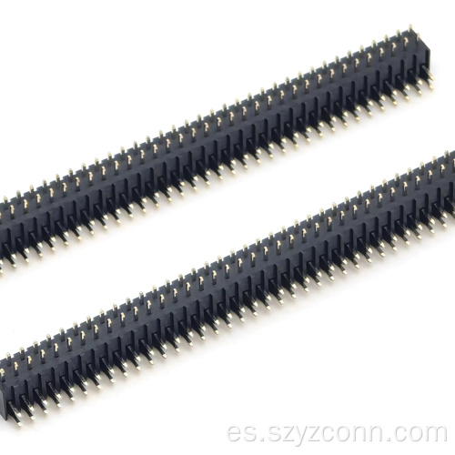 Conector de cabezal de clavija de 2,54 mm de ángulo recto 80P